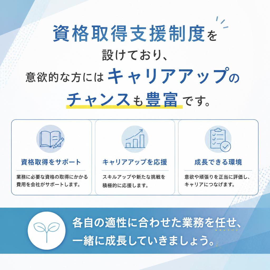 キャリアアップの支援